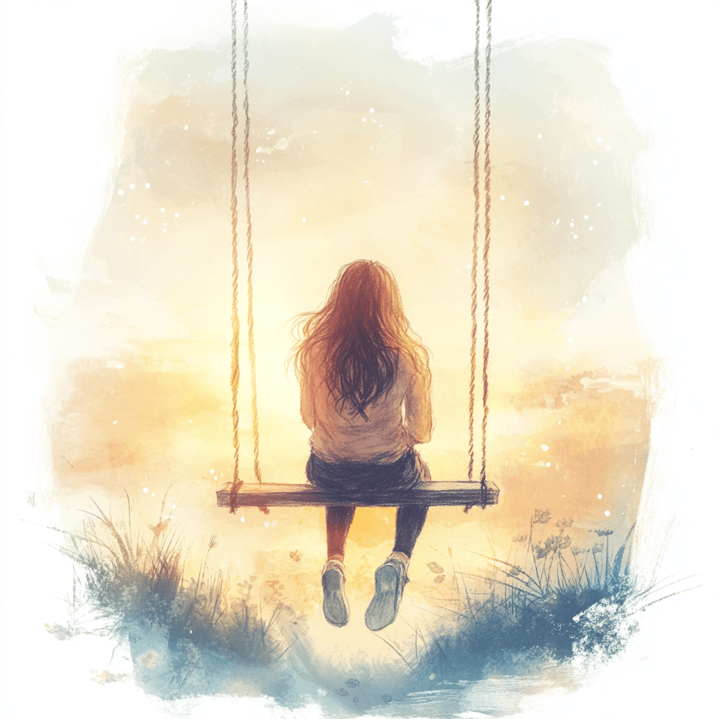 Illustration einer nachdenklichen Person, die Unterstützung bei Lebensentscheidungen symbolisiert